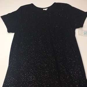 LuLaRoe Black Elegant Sparkly Carly